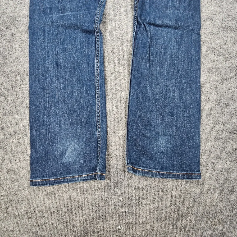 Levi's 513 Slim Straight Jeans Men 36x32 Dark Wash Blue Stretch Denim 085130183 - Picture 8 of 11